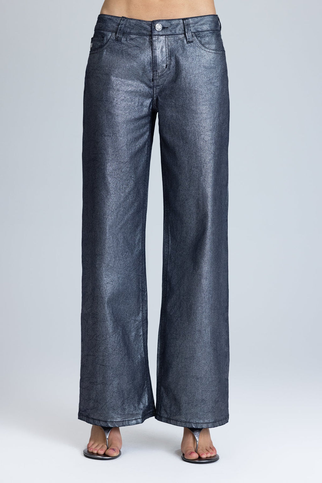 Ivy Metallic Wide Leg