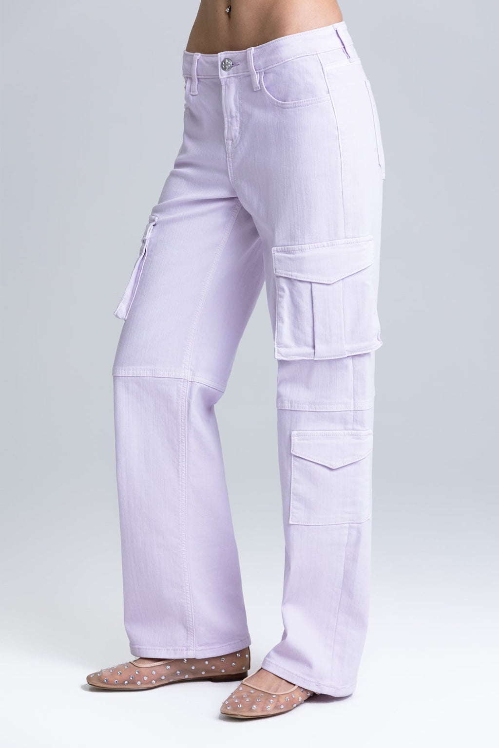 Lilac Cargo Wide Leg