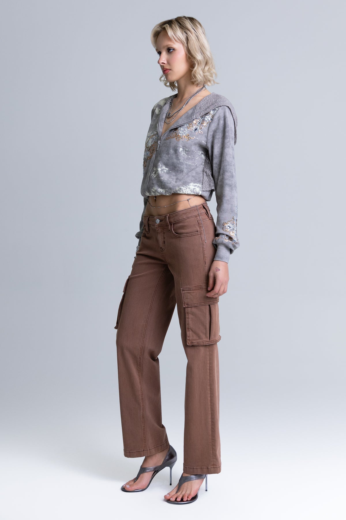 Fawn Low Rise Cargo Slim Wide