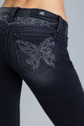 Risa Butterfly Low Rise Bootcut Jeans