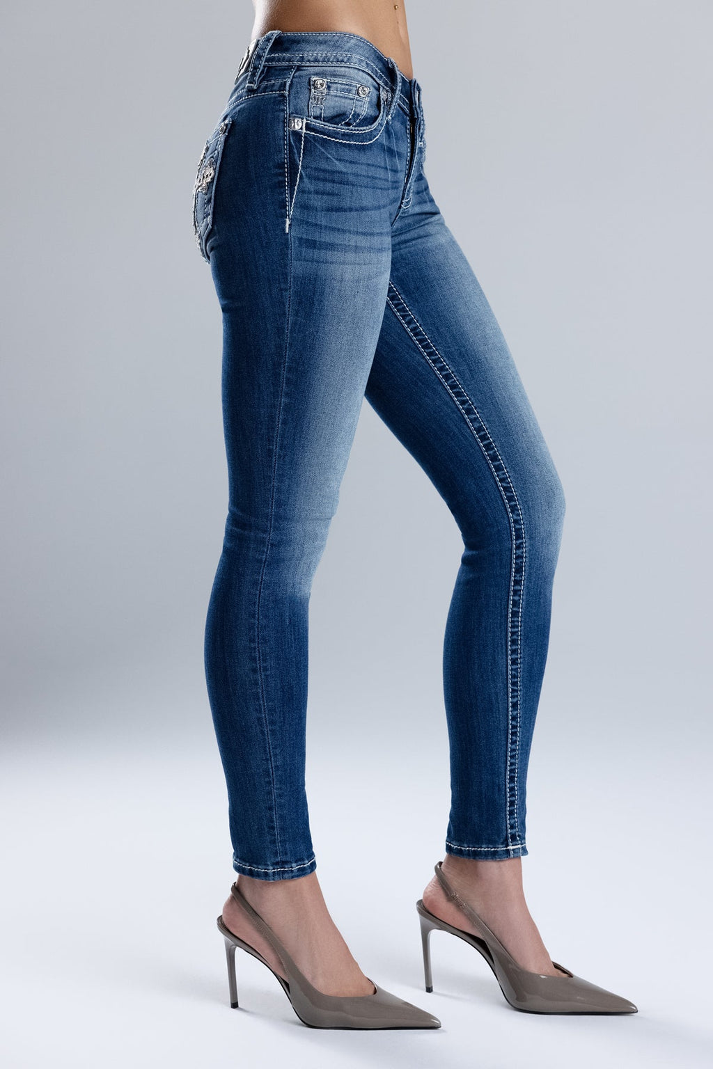 Azrael Cross Skinny Jeans