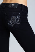 Jax Fleur Low Rise Bootcut Jeans