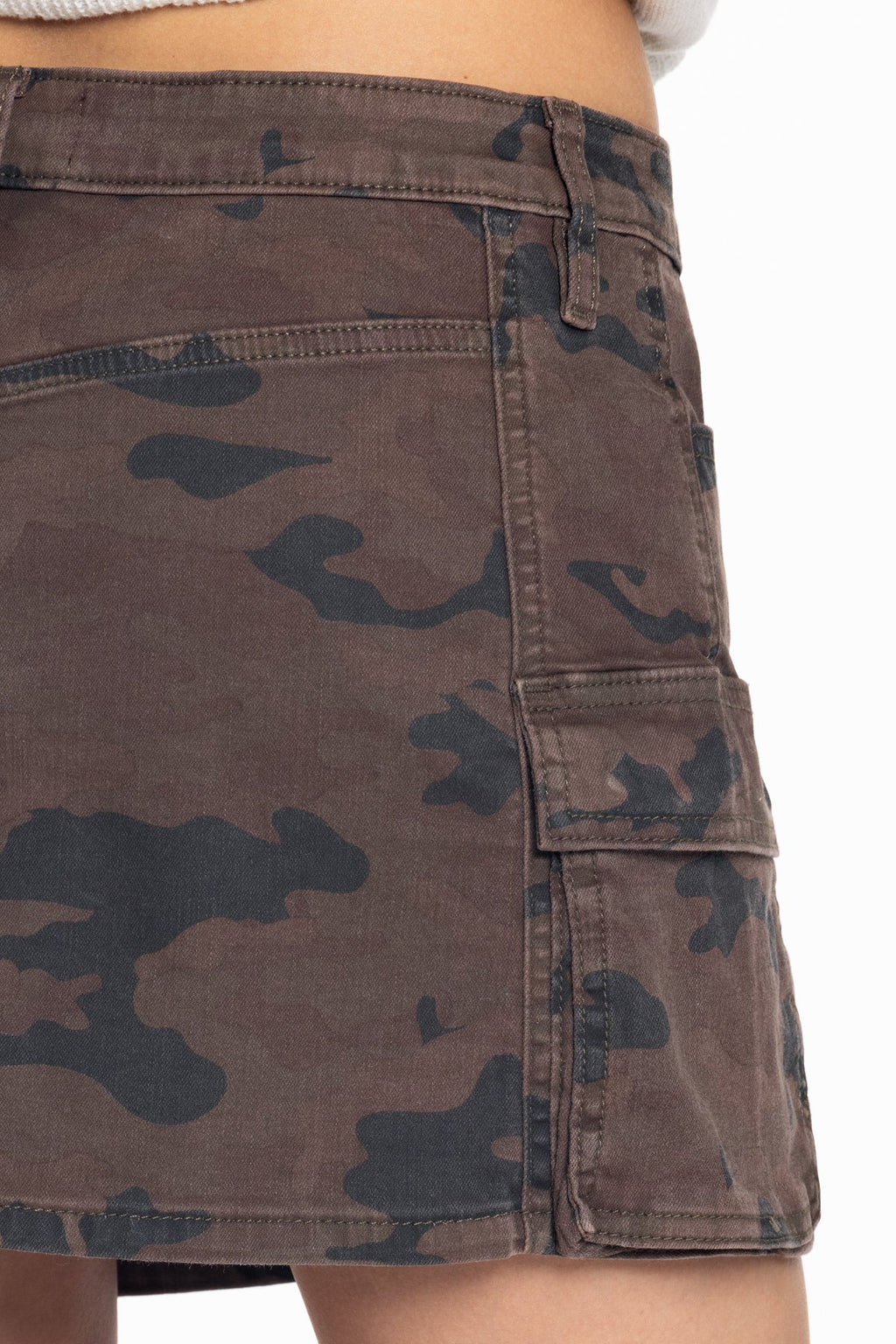 Harlee Low Rise Camo Skirt