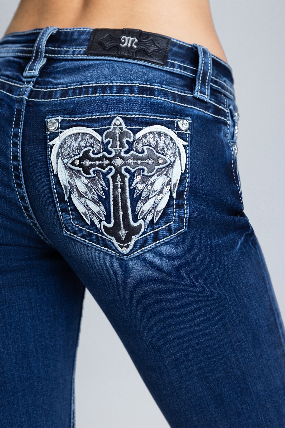 Orlaith Cross Bootcut Jeans