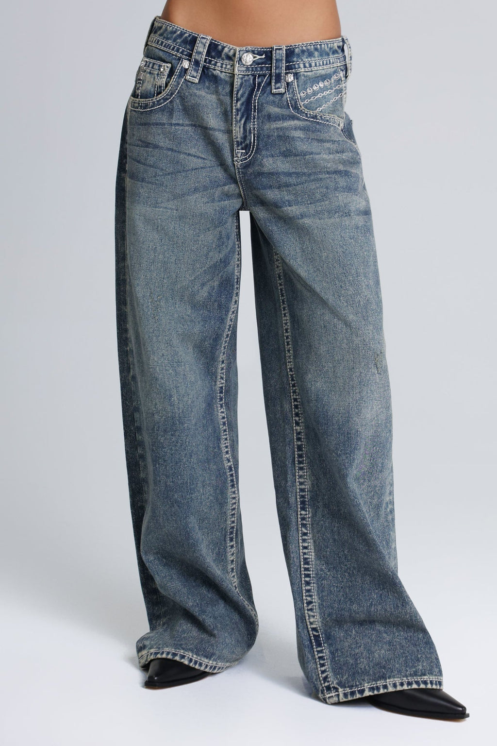 Chamber Low Rise Baggy Jeans