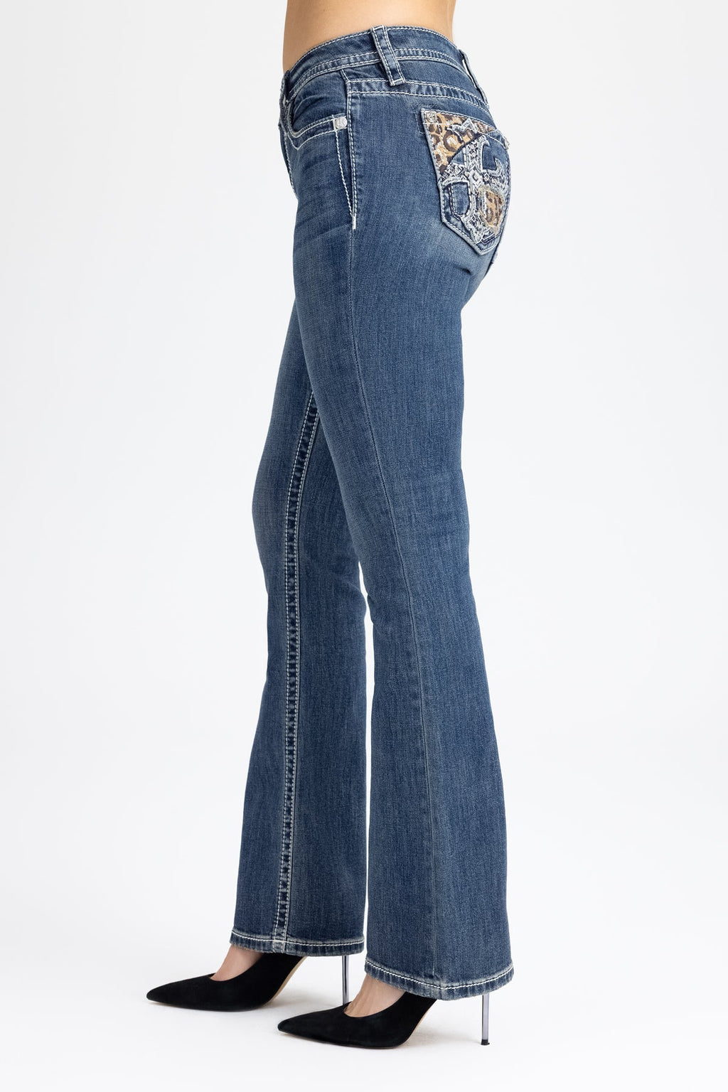 Nala Cross Bootcut Jeans