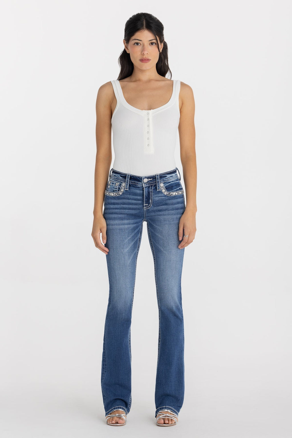 Brione Border Bootcut Jeans
