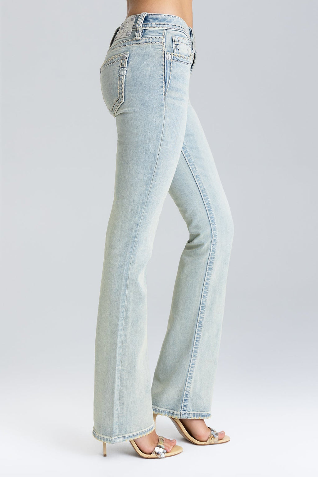 Imali Stitched Bootcut Jeans