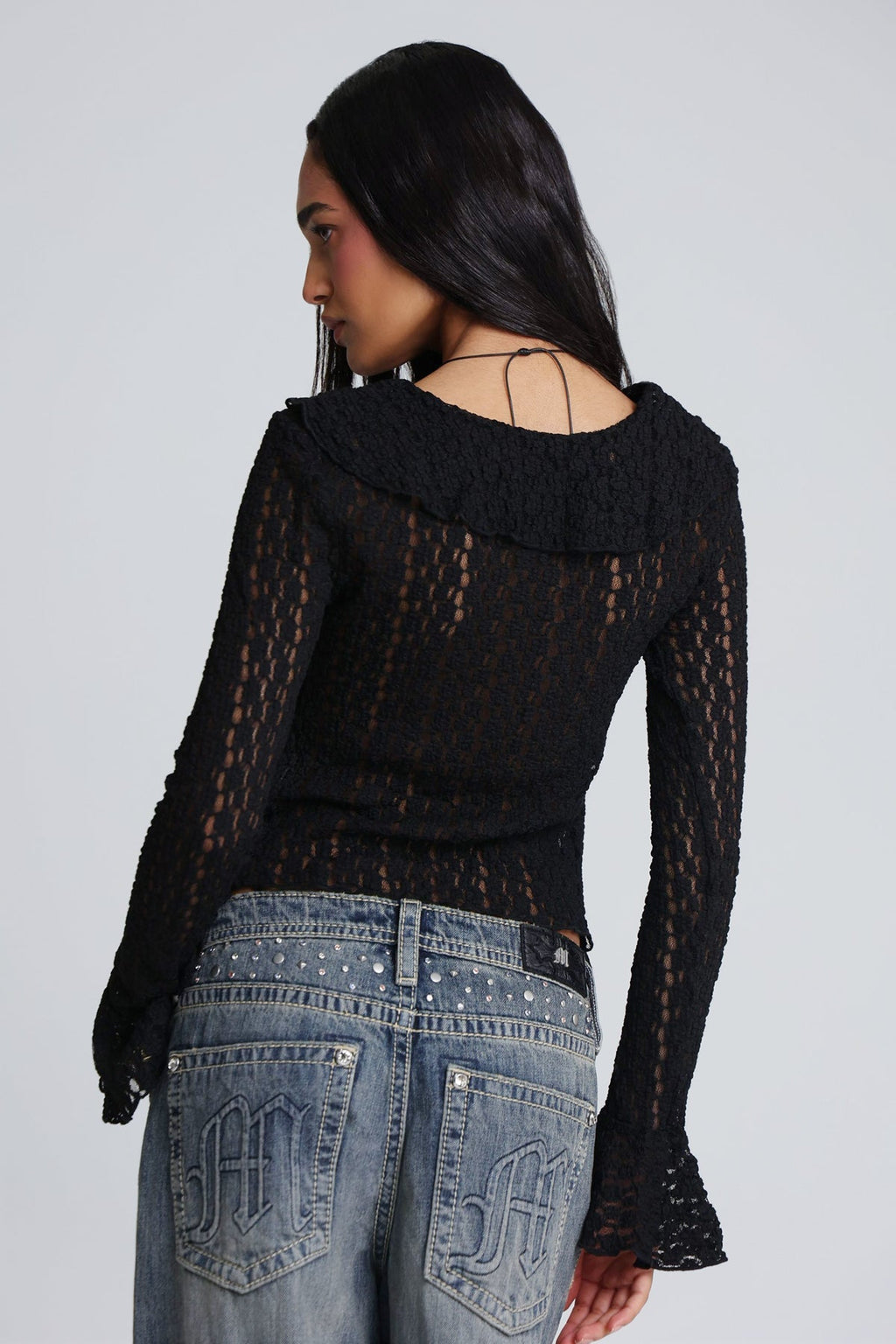 Emory Lace Ruffle Top