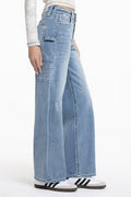 Callie Cargo Wide Leg Jeans