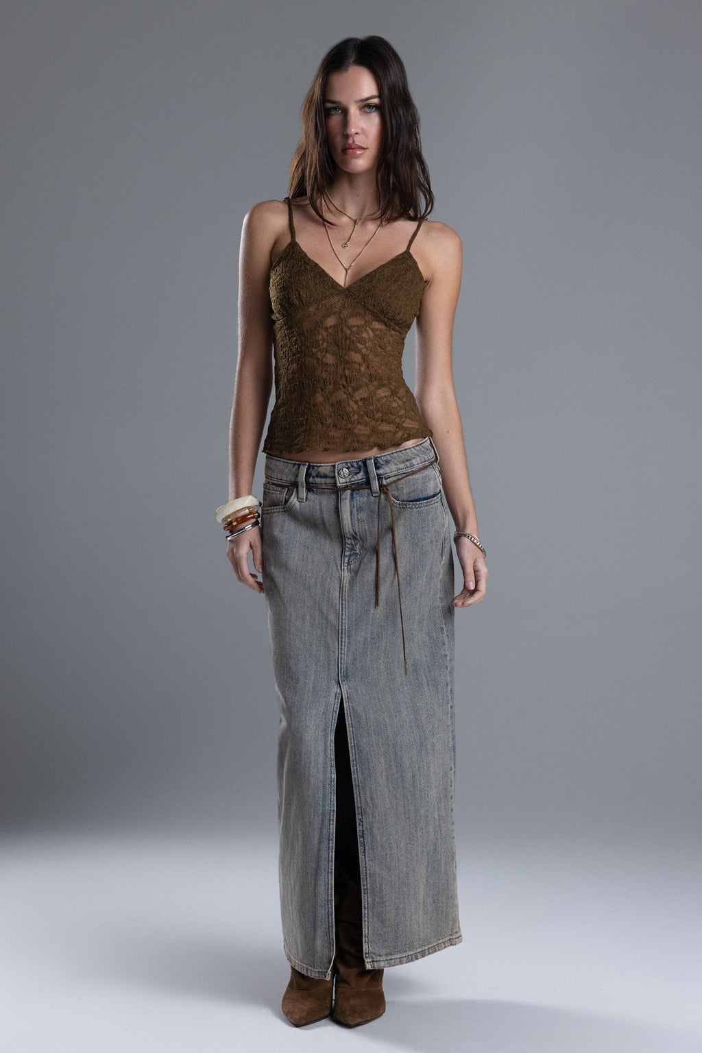 Desiree Low Rise Maxi Skirt