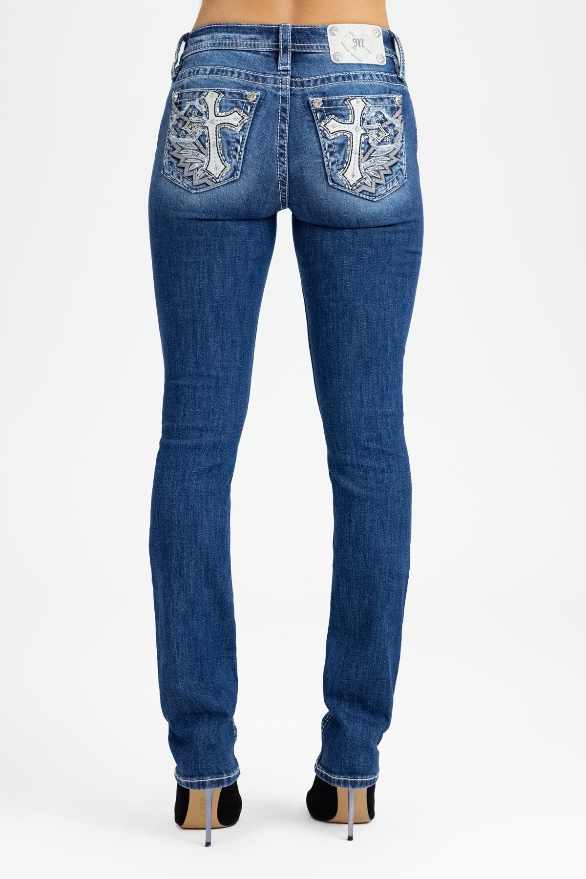Kenna Cross Straight Jeans