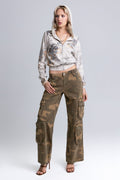 Vesper Studded Camo Cargos