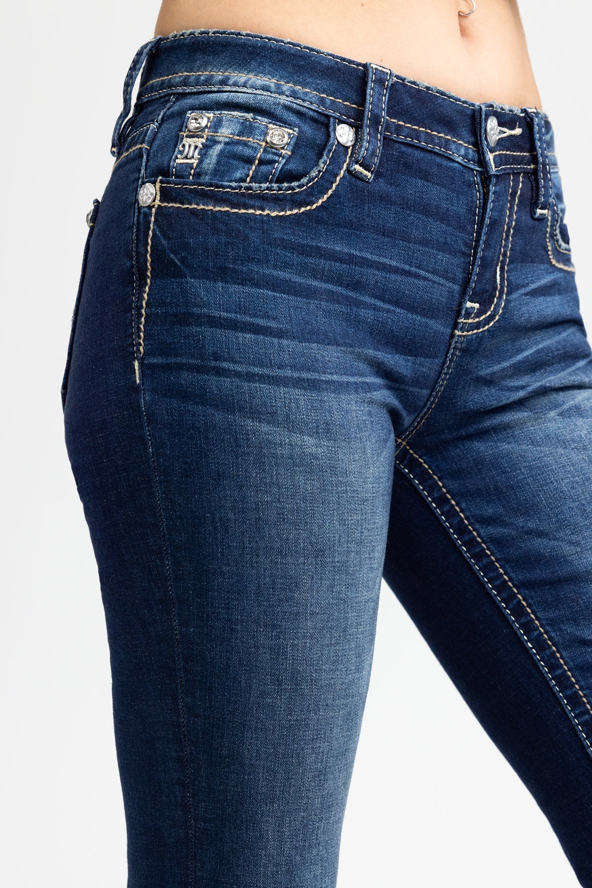 Raelyn Cross Bootcut Jeans