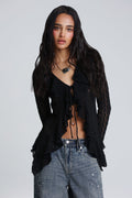 Emory Lace Ruffle Top
