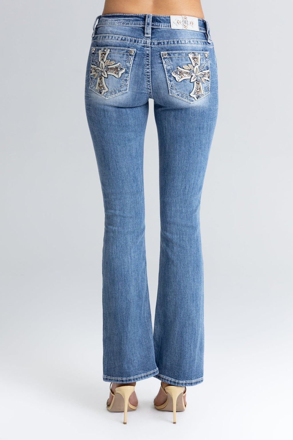 Elora Cross Bootcut Jeans