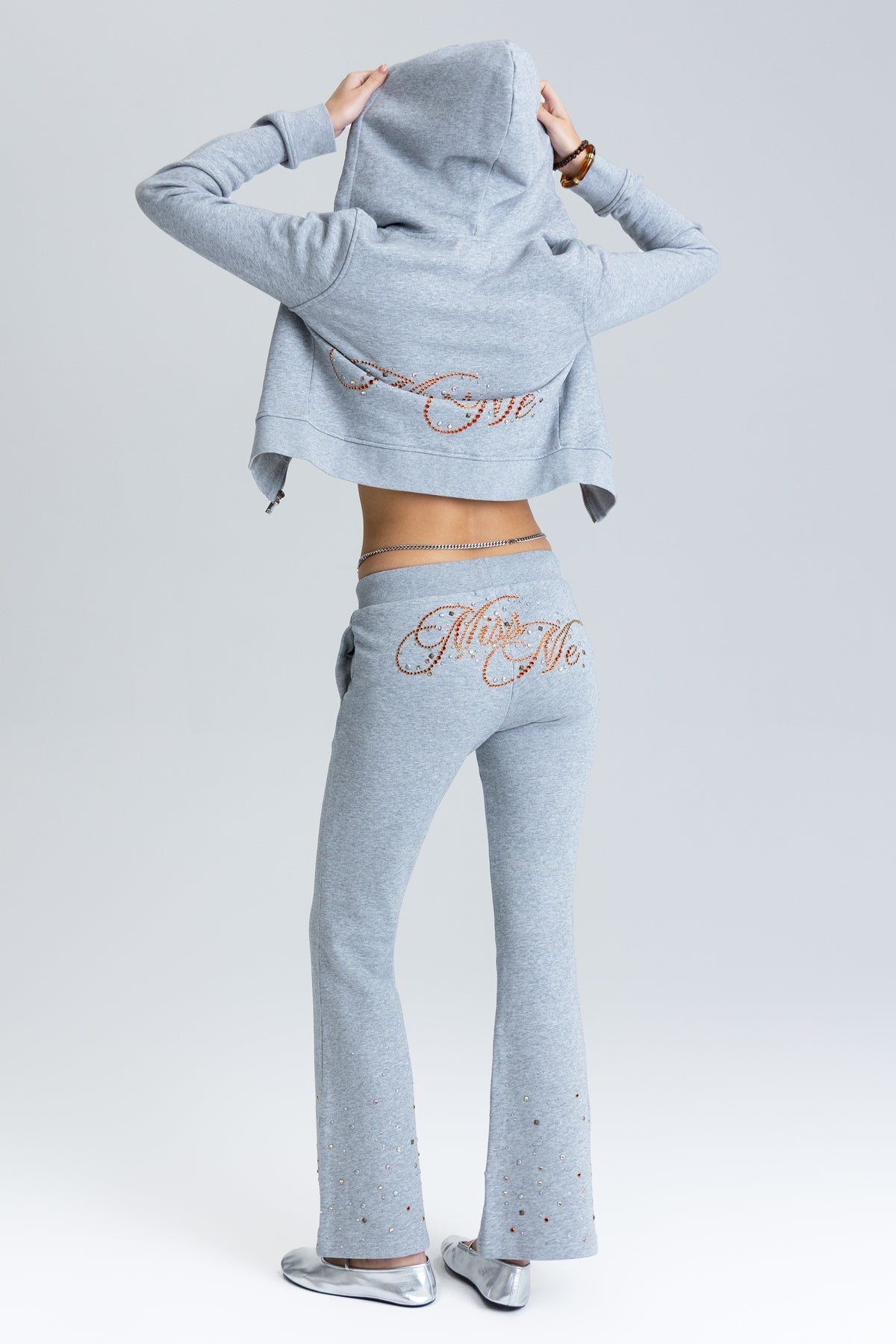 Strobe Rhinestone Sweatpants