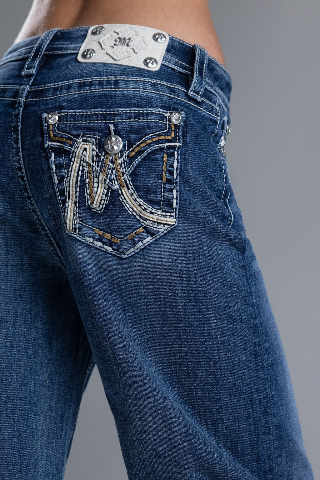 Maya Logo Wide Leg Jeans