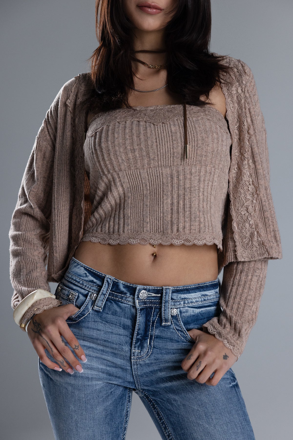 Mirza Cardigan Set