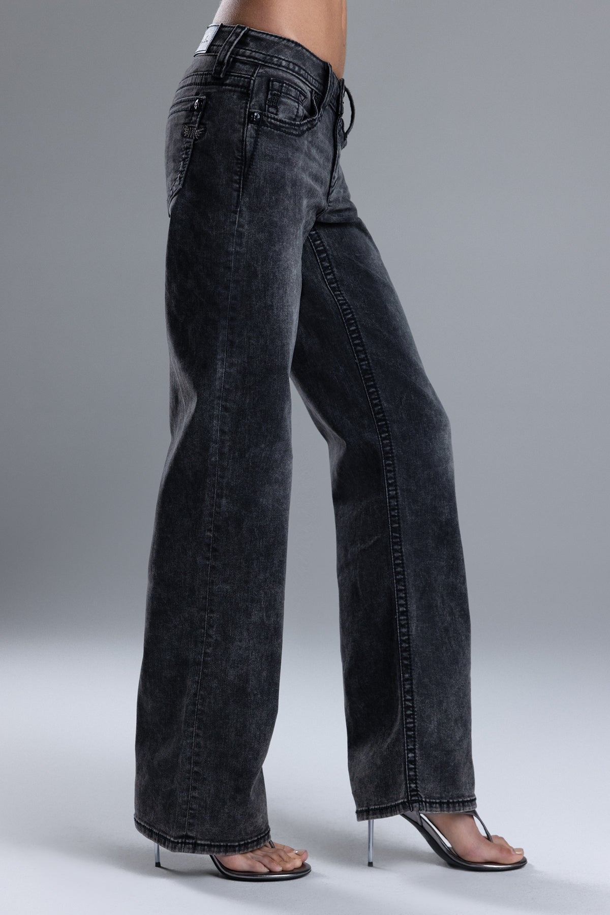 Whitney Low Rise Wide Leg Jeans
