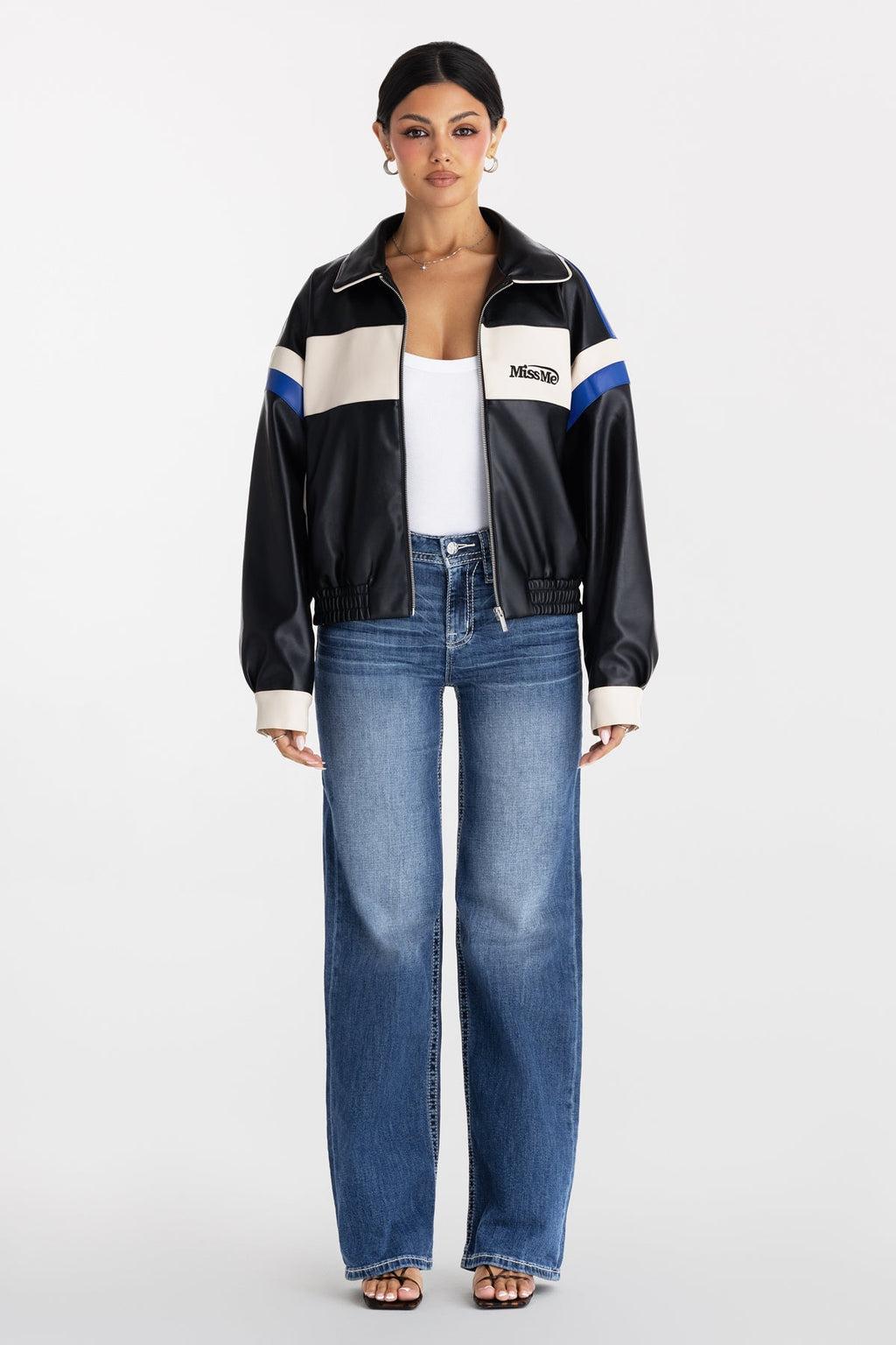 Blue Eclipse Leather Jacket