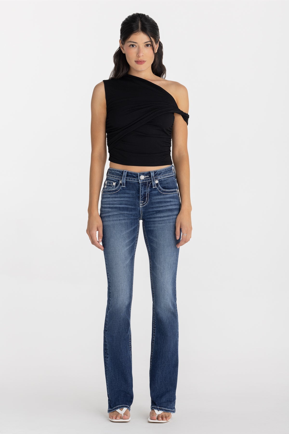 Glacé Bleu Bootcut Jeans