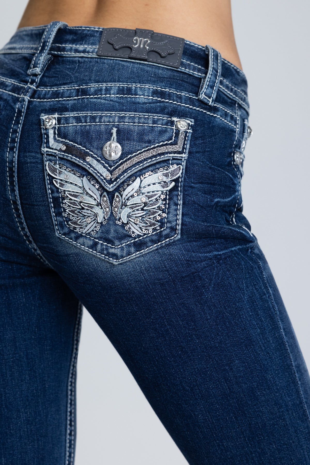 Riyon Wings Straight Jeans