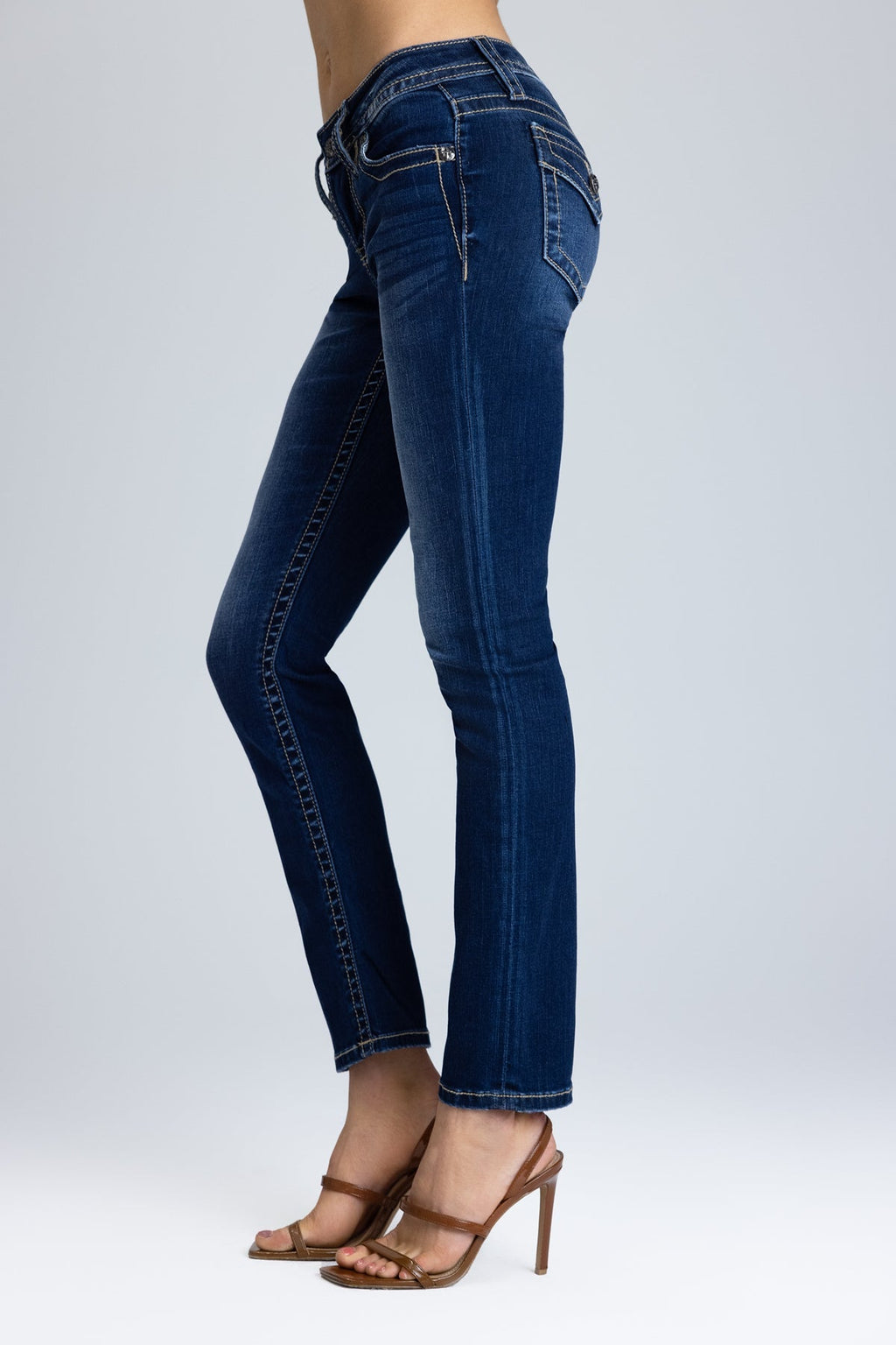 Kenzie Flap Pocket Straight Jeans
