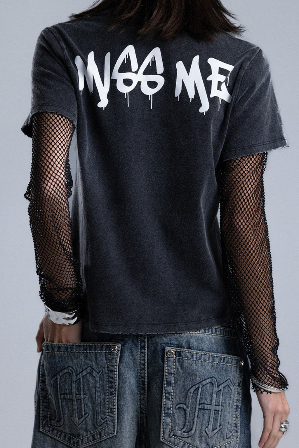 Shiloh Mesh Sleeve Tee