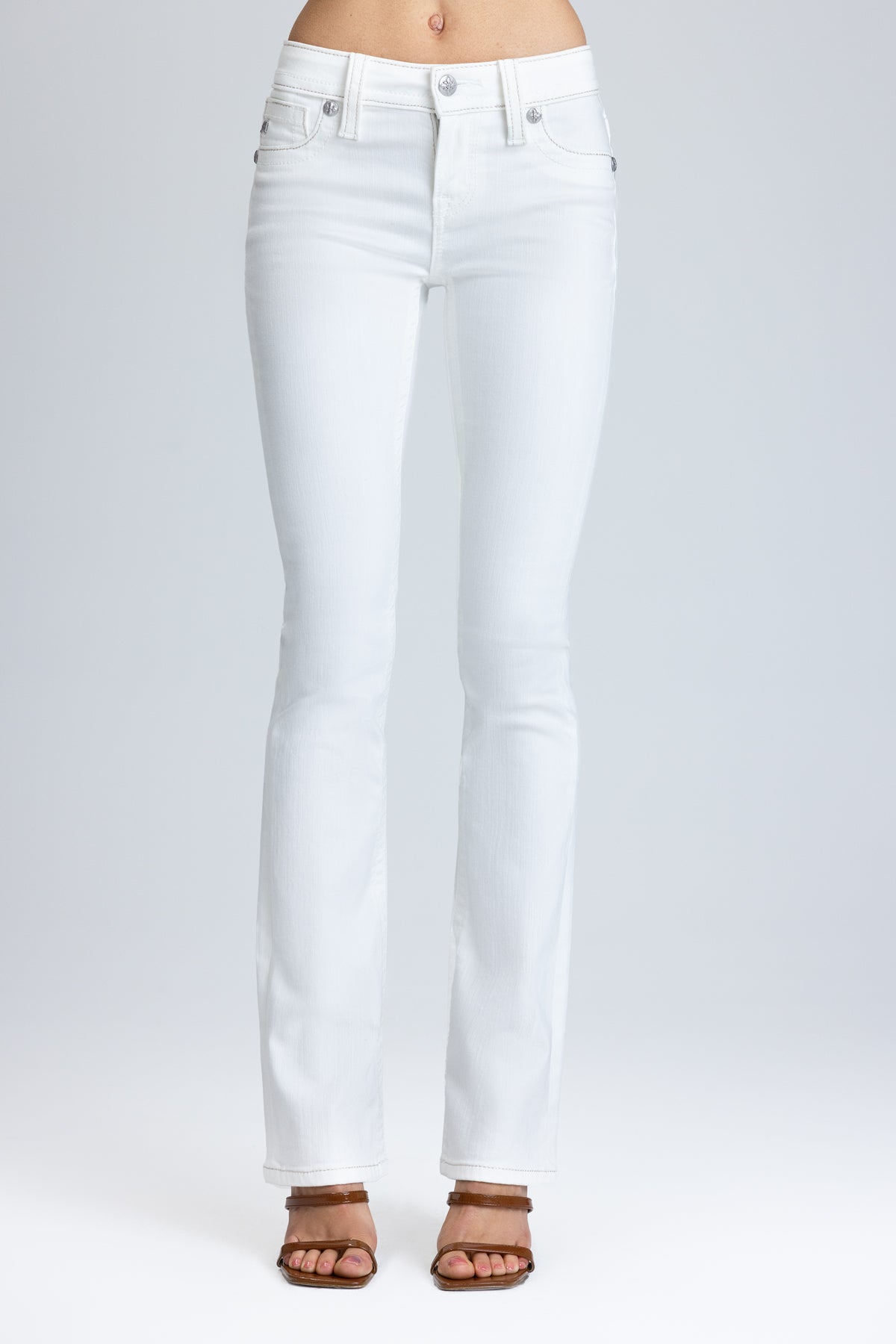 Adelaide Cross Low Rise Bootcut Jeans