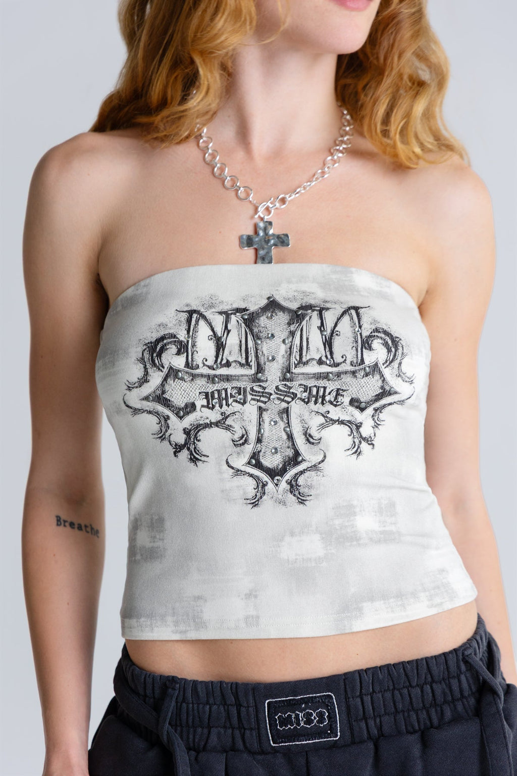 Hex Graphic Tube Top