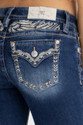 Erella Border Low Rise Bootcut Jeans