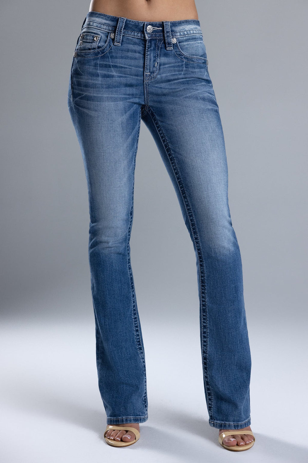 Ahmeira Cross Bootcut Jeans